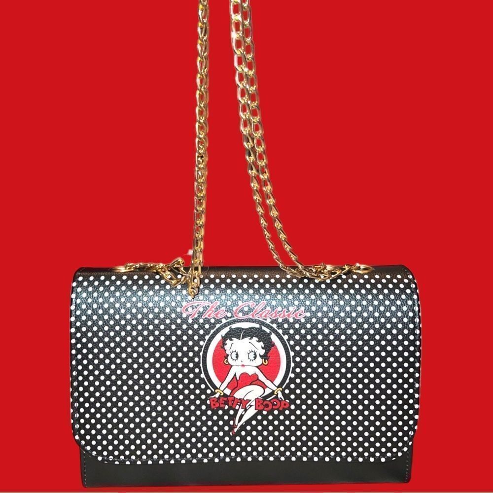 Betty Boop nwt adorable purse with adjustable chain strap! - Picture 3 of 10